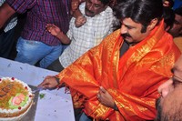 Balakrishna Watches Lion Movie at Bramaramba Theatre
